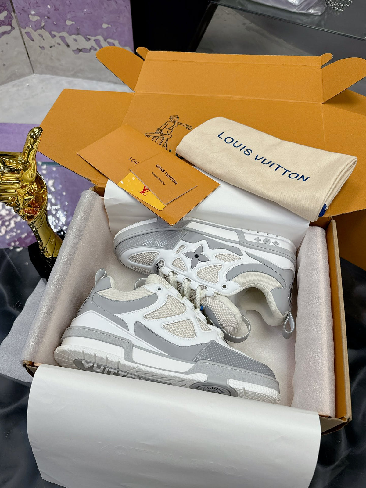 Louis Vuitton LV Skate – Gris/Blanco