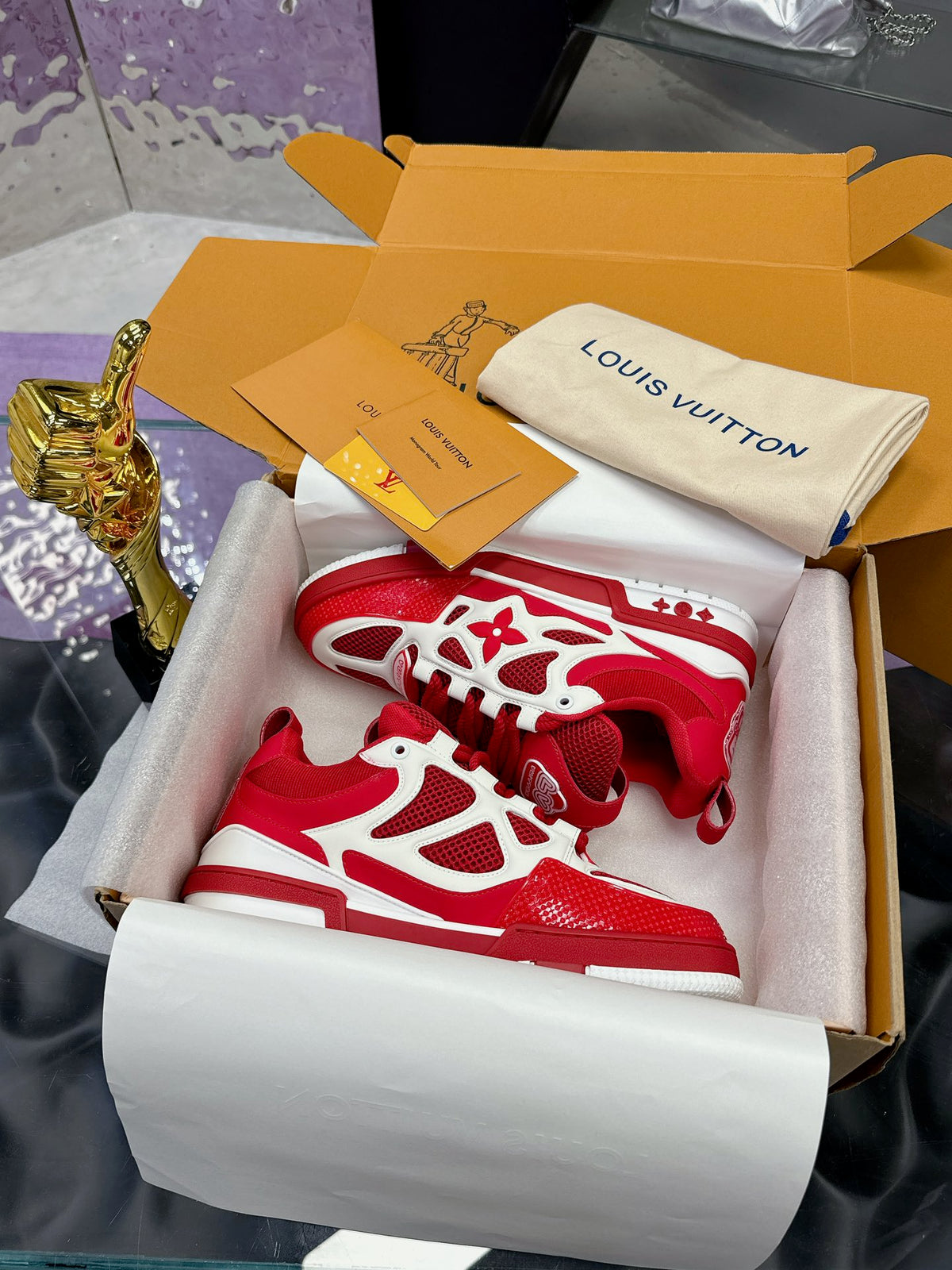 Louis Vuitton LV Skate – Rojo/Blanco