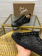 Christian Louboutin Louis Junior Strass – Negro