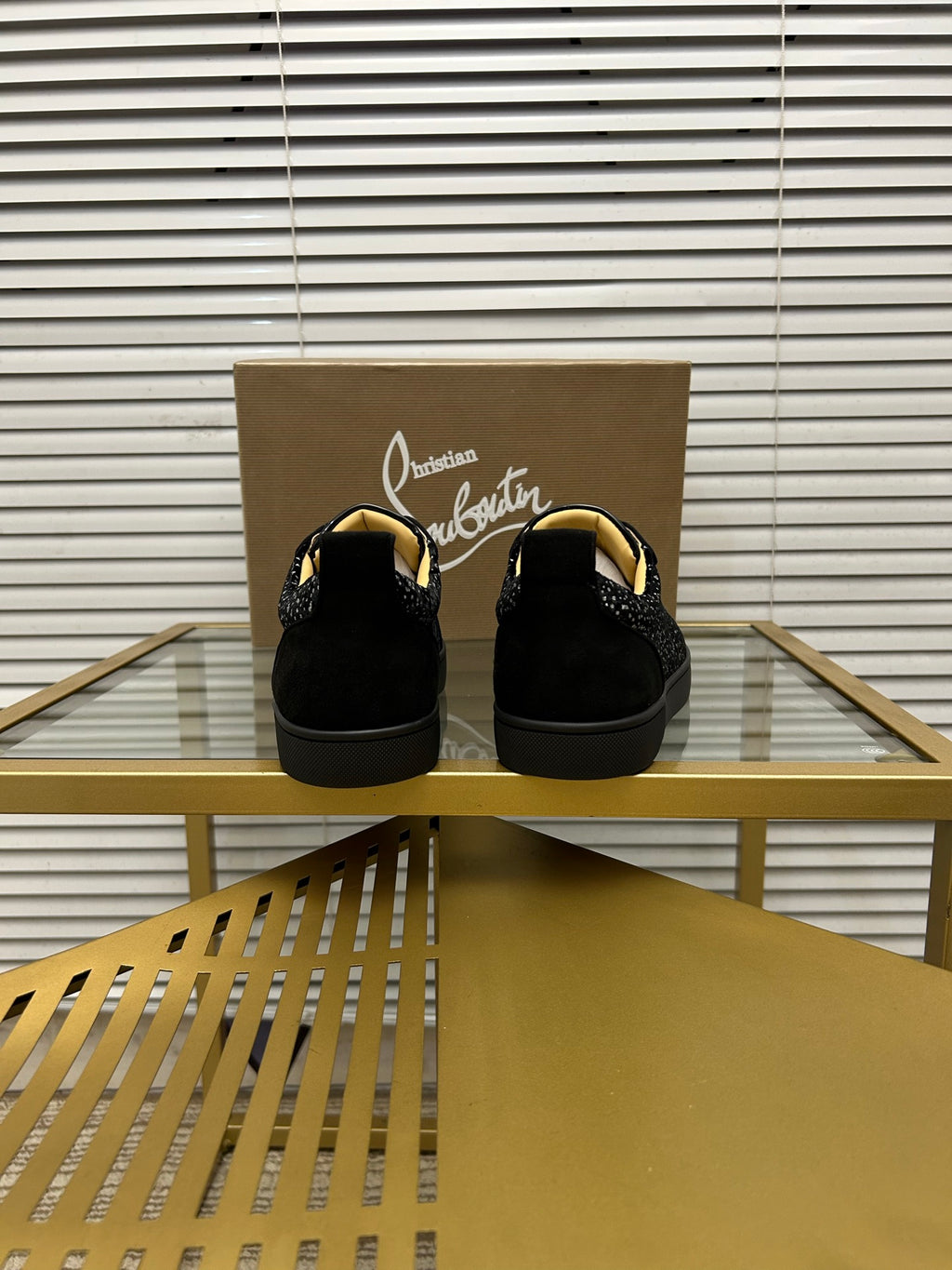 Christian Louboutin Louis Junior Strass – Negro
