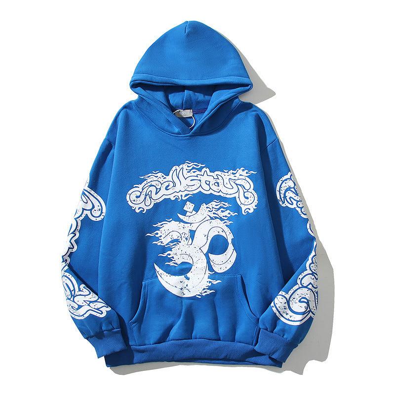 Sudadera Hellstar Emblema Circular - Azul