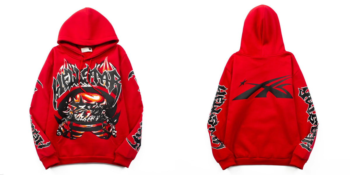 Sudadera Hellstar Calavera Mini - Rojo