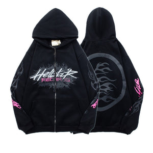 Sudadera Hellstar Records Círculo - Negro