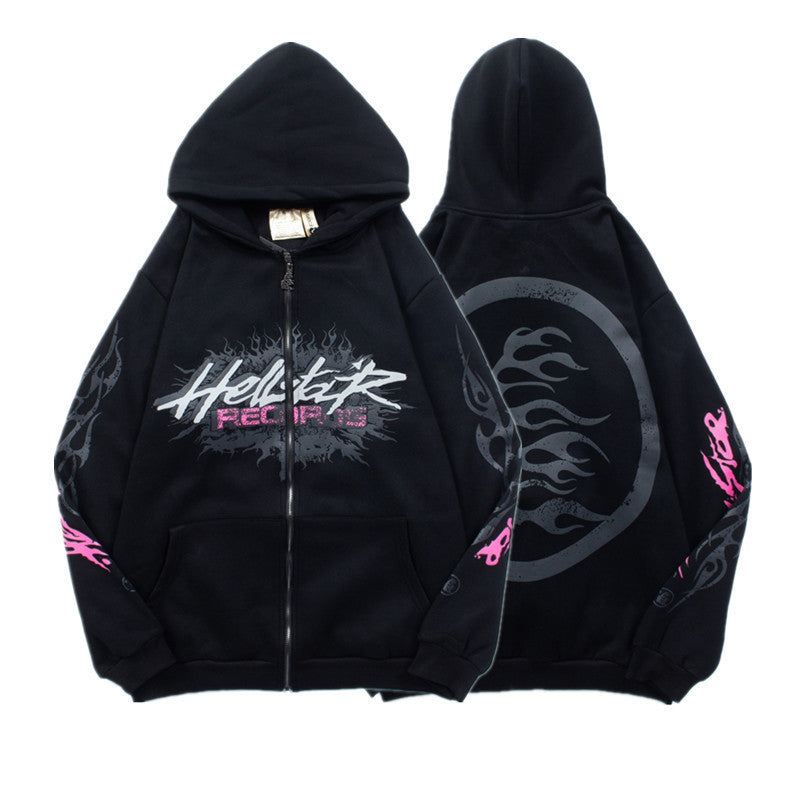 Sudadera Hellstar Records Círculo - Negro