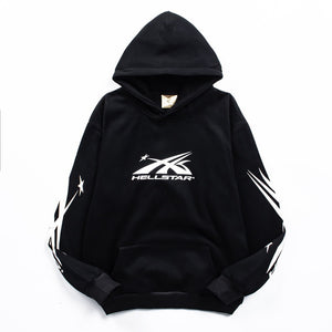 Sudadera Hellstar Estrella Minimalista V2 - Negro