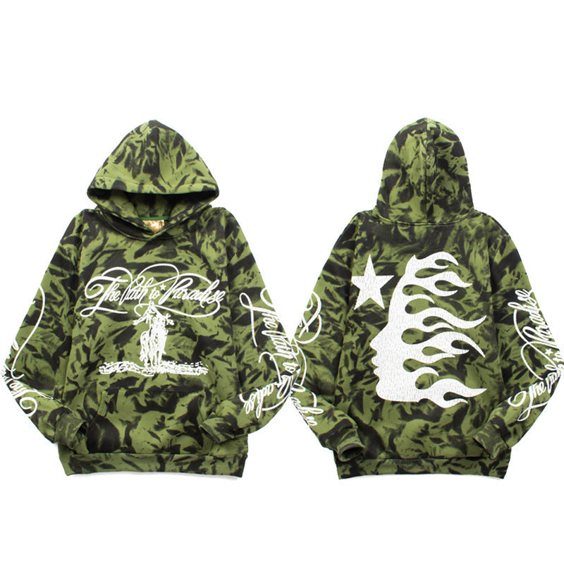 Sudadera Hellstar Palmera Camuflaje - Verde