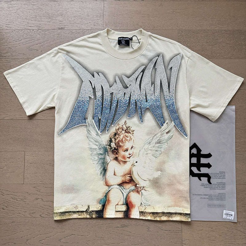 Polera Mixed Emotion Querubín y Paloma - Albaricoque
