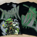 Polera Mixed Emotion Reptil Motociclista - Negro