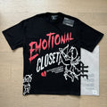 Polera Mixed Emotion Cupido Corazón Roto - Negro