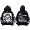 Sudadera Hellstar Gótica - Negro