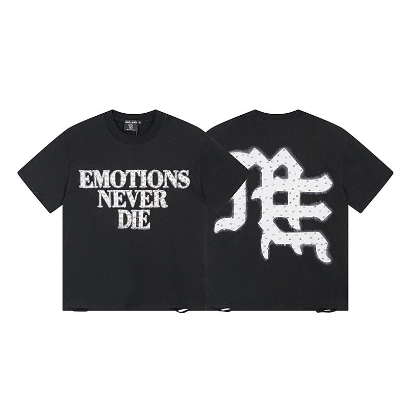 Polera Mixed Emotion Emotions Never Die - Negro