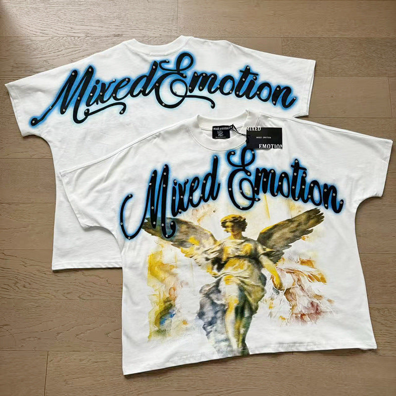 Polera Mixed Emotion Ángel Clásico - Blanco
