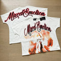 Polera Mixed Emotion Ángel Atardecer - Blanco