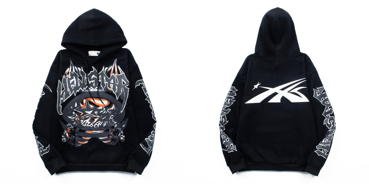 Sudadera Hellstar Estrella Mini - Negro