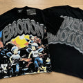 Polera Mixed Emotion Ángeles Guitarristas - Negro