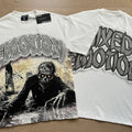 Polera Mixed Emotion Zombie Tumba - Blanco