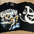 Polera Mixed Emotion Querubines Escritores - Negro