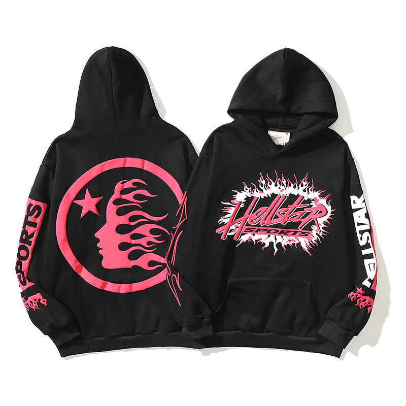 Sudadera Hellstar Corona Rosa - Negro
