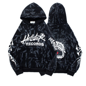 Sudadera Hellstar Records Camuflaje - Negro