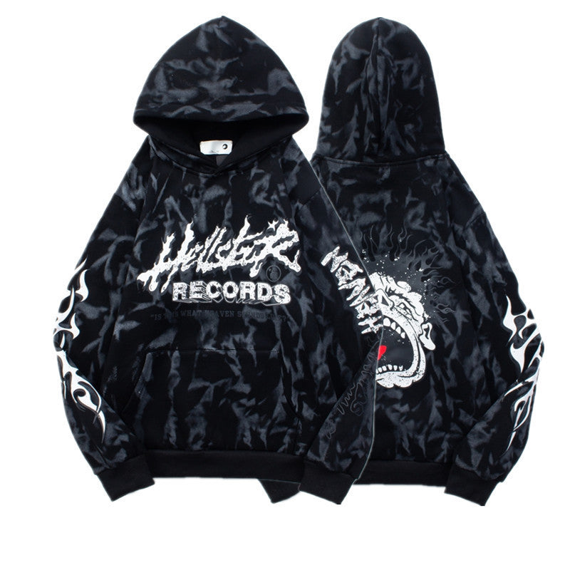 Sudadera Hellstar Records Camuflaje - Negro