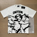 Polera Mixed Emotion Ángel Abstracto - Blanco