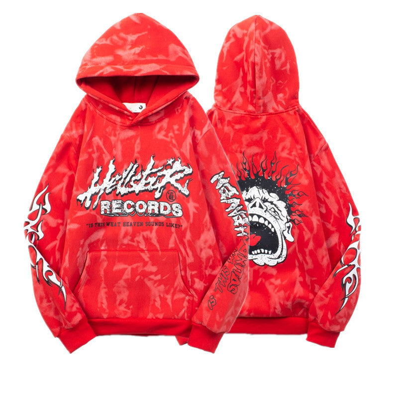 Sudadera Hellstar Records Calavera - Rojo