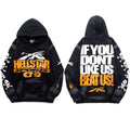 Sudadera Hellstar Texto Bold - Negro