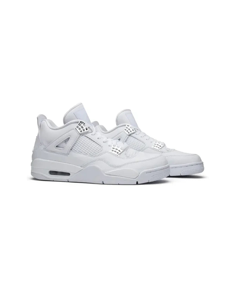 Air Jordan 4 Retro - hebilla de plata pura
